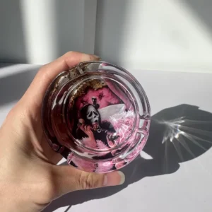 Halloween Skull Glass Ashtray
