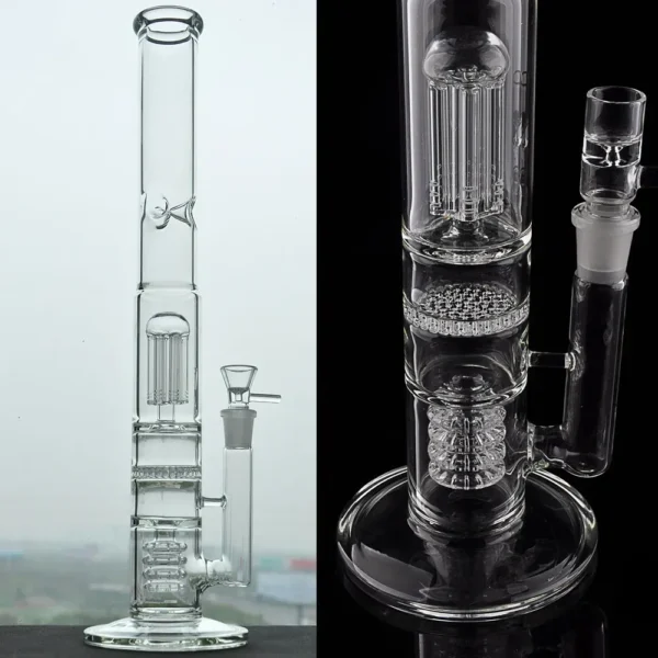 Tall Straight Tube Glass Hookahs