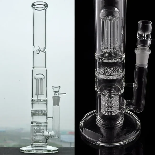 Tall Straight Tube Glass Hookahs