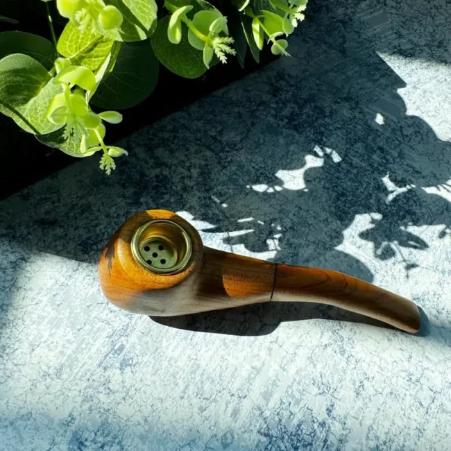 Personalized handmade wooden pipe