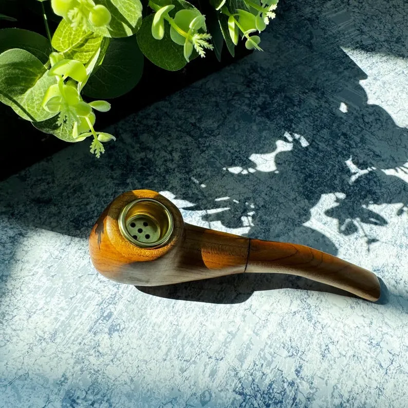 Personalized handmade wooden pipe