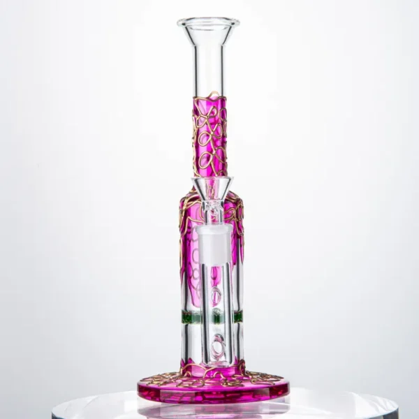 9 Inch Heady Glass Bong Hookah Oil Dab Rig Comb Perc