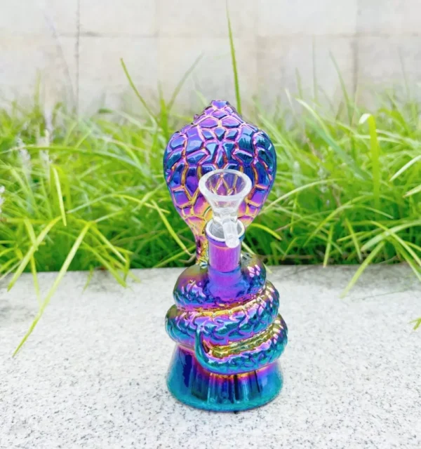 Premium Colorful Snake Glass Bong Cobra Hookah