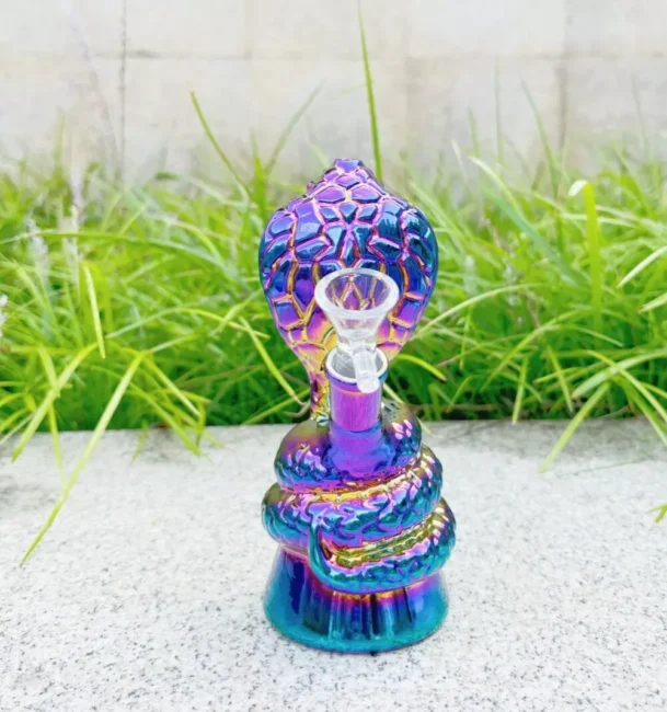 Premium Colorful Snake Glass Bong Cobra Hookah