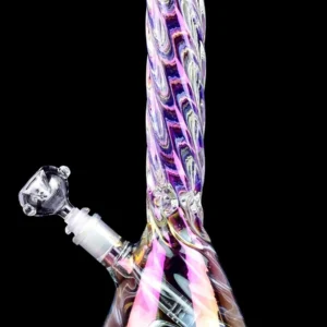 THICK Iridescent Beaker BONG Glass Water Pipe