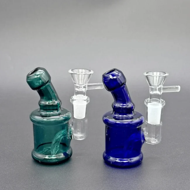 Mini Glass Bong Diffused Perc Portable Water Pipe