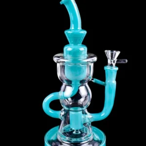 THICK Bong 10 Inch Fab Egg RECYCLER BONG Glass