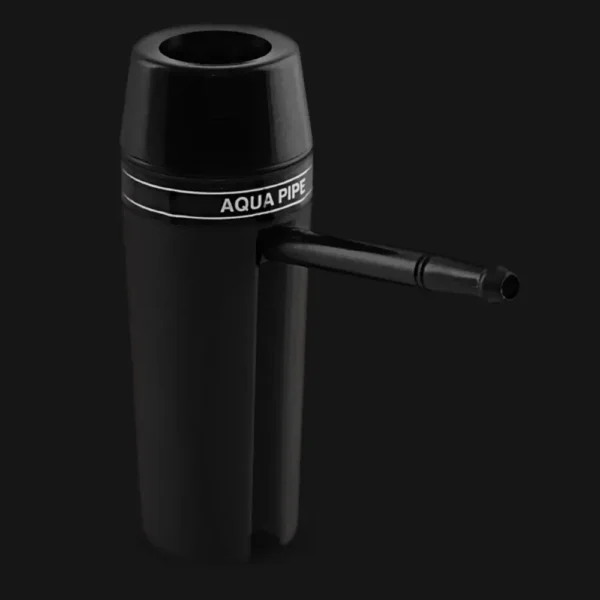 Black AQUA PIPE Waterpipe Original Portable