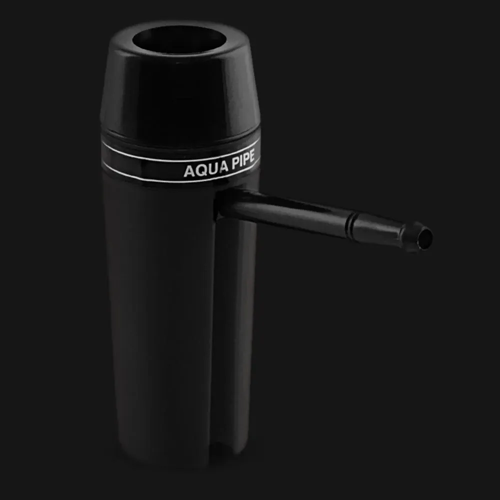 Black AQUA PIPE Waterpipe Original Portable