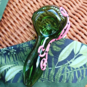 Pink Octopus Tobacco Smoking Glass Pipe