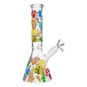 Colorful Mushroom Beaker Bong Glass Bongs