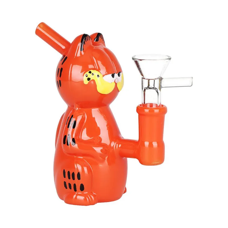 Lasagna Lovin Cat Glass Mini Bong