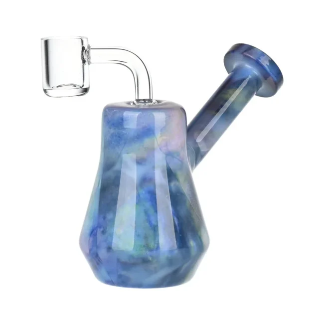 Marbled Mini Glass Dab Rig – 4″ / 14mm F / Colors Vary