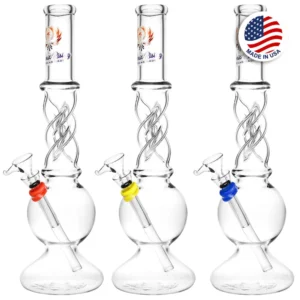 Phoenix Rising Twist Dome Base Water Pipe