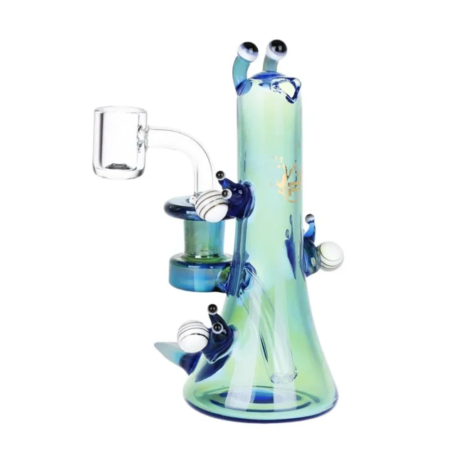Pulsar Snail Smoochies Glass Dab Rig | 6″ | 14mm F