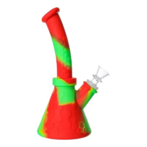 RASTAFAR BEAKER BONG - 8IN