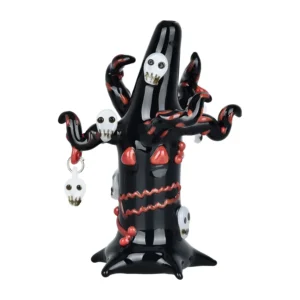 SPOOKY HALLOWEEN TREE GLASS HAND PIPE | 5"