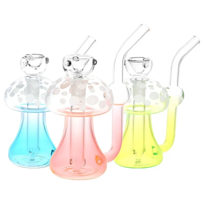 Phosphorescent Fungi Glow in the Dark Glass Bubbler