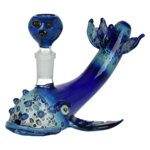 Whale of the Depths Glass Water Pipe