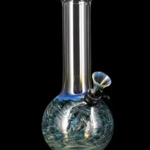 LA Pipes Raked Tiger Stripe Accented Beaker Bong 8
