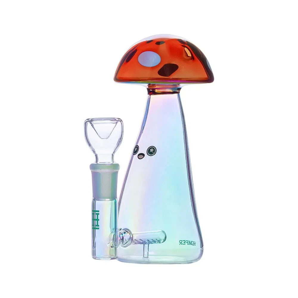 Hemper Trippy Shroom Glass Water Pipe