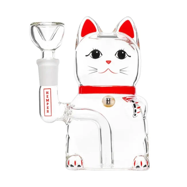 Hemper Lucky Money Cat Glass Water Pipe